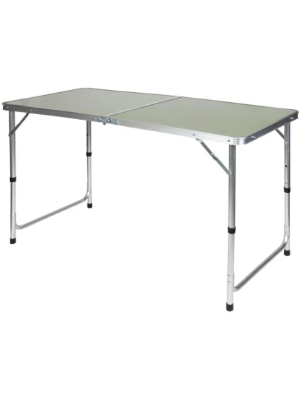SKLÁDACÍ KEMPINGOVÝ TURISTICKÝ STŮL 120X60X70/62/55CM ZELENÝ SKLÁDACÍ KEMPINGOVÝ TURISTICKÝ STŮL 120X60X70/62/55CM ZELENÝ