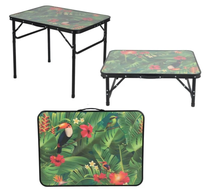 TURISTICKÝ STŮL 75x55x25-59cm KVĚTINOVÝ ENERO CAMP TURISTICKÝ STŮL 75x55x25-59cm KVĚTINOVÝ ENERO CAMP