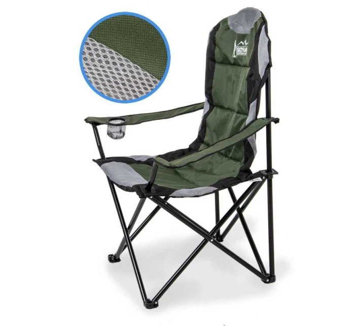 TURISTICKÁ SKLÁDACÍ ŽIDLE LUX 60X60X105CM ZELENO-ČERNÁ TURISTICKÁ SKLÁDACÍ ŽIDLE LUX 60X60X105CM ZELENO-ČERNÁ