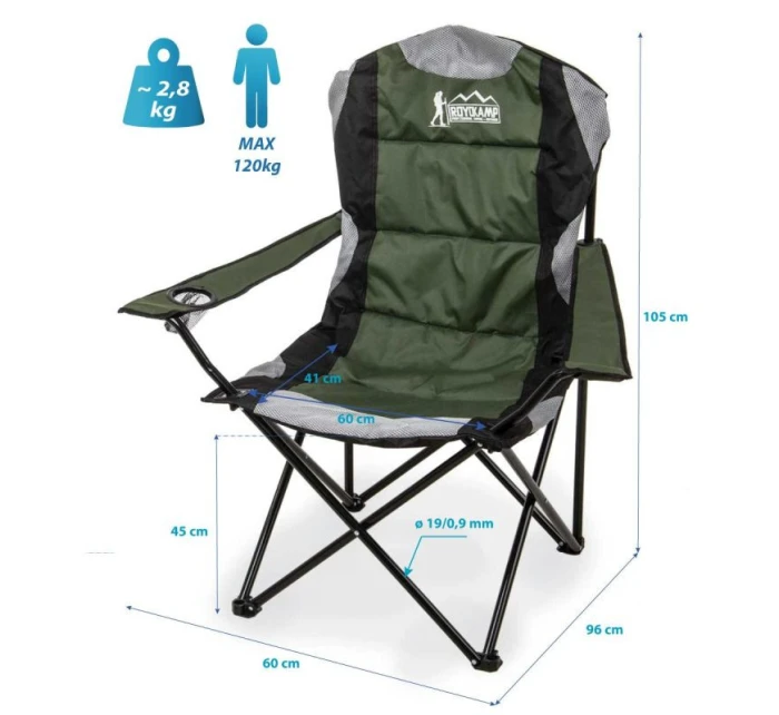 TURISTICKÁ SKLÁDACÍ ŽIDLE LUX 60X60X105CM ZELENO-ČERNÁ TURISTICKÁ SKLÁDACÍ ŽIDLE LUX 60X60X105CM ZELENO-ČERNÁ