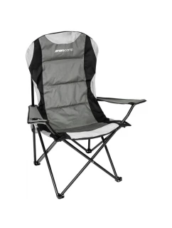 TURISTICKÁ SKLÁDACÍ ŽIDLE LUX 60X60X105CM ŠEDOČERNÁ