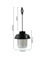 USB LAMPA 3  ČERNÁ model 21827019 - Redcliffs