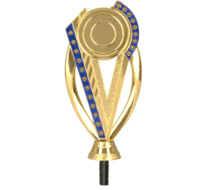 Obecná plastová figurka - zlatomodrá s prostorem pro 50mm nebo 25mm emblém Obecná plastová figurka - zlatomodrá s prostorem pro 50mm nebo 25mm emblém