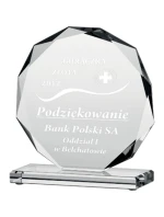 Trofeum szklane grawerowane model 21828577 cm