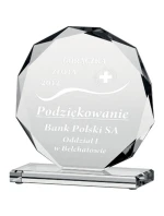 Trofeum szklane grawerowane model 21828577 cm