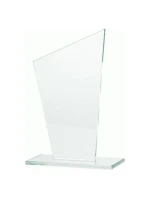 Skleněná trofej s matným podstavcem Skleněná trofej s matným podstavcem