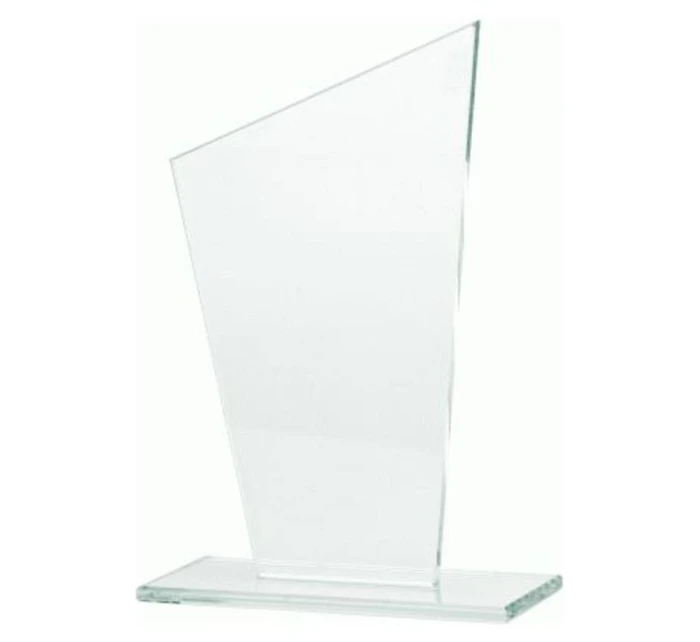 Skleněná trofej s matným podstavcem Skleněná trofej s matným podstavcem
