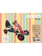 GOKART AUTO NA PEDAŁY ENERO 14 CZERWONY GOKART AUTO NA PEDAŁY ENERO 14 CZERWONY