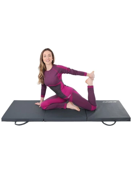 SKLÁDACÍ GYNASTICKÝ MATERIÁL 180x60x5 cm ŠEDÝ ENERO FIT SKLÁDACÍ GYNASTICKÝ MATERIÁL 180x60x5 cm ŠEDÝ ENERO FIT