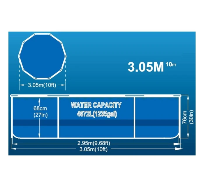 BAZÉN OVÁLNÝ 305X76CM ULTRA SILNÝ 12015V63 BAZÉN OVÁLNÝ 305X76CM ULTRA SILNÝ 12015V63