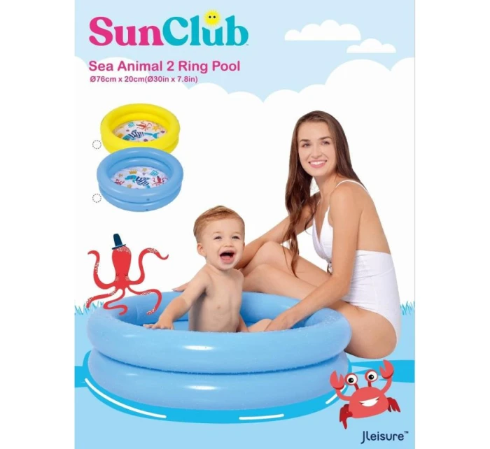 BASEN DZIECIĘCY 2-PIERŚCIENIOWY 76x20CM 57157 NIEBIESKI BASEN DZIECIĘCY 2-PIERŚCIENIOWY 76x20CM 57157 NIEBIESKI