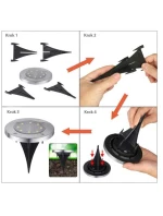 LAMPA SOLARNA 8 LED SMD DO WBICIA W PODŁOŻE KPL.4SZT LAMPA SOLARNA 8 LED SMD DO WBICIA W PODŁOŻE KPL.4SZT