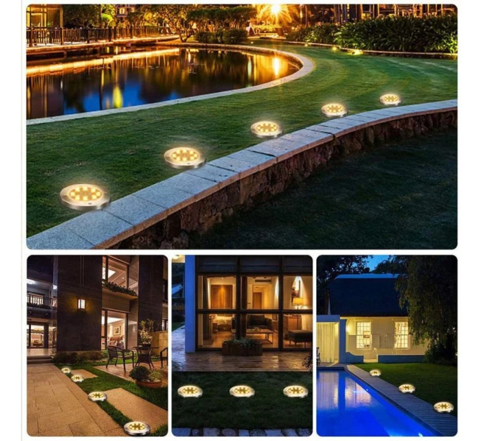 LAMPA SOLARNA 8 LED SMD DO WBICIA W PODŁOŻE KPL.4SZT LAMPA SOLARNA 8 LED SMD DO WBICIA W PODŁOŻE KPL.4SZT