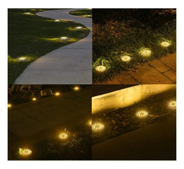 LAMPA SOLARNA 8 LED SMD DO WBICIA W PODŁOŻE KPL.4SZT LAMPA SOLARNA 8 LED SMD DO WBICIA W PODŁOŻE KPL.4SZT