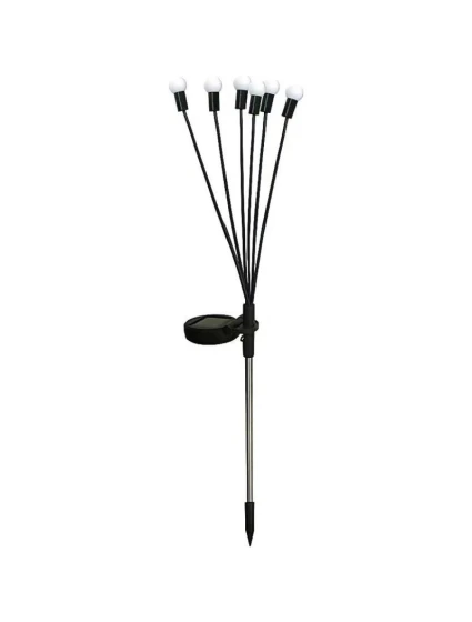 LAMPA SOLARNA TAŃCZĄCE NA WIETRZE KULECZKI BIAŁE 6 LED 72CM ZIMNY BIAŁY LAMPA SOLARNA TAŃCZĄCE NA WIETRZE KULECZKI BIAŁE 6 LED 72CM ZIMNY BIAŁY