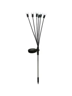 LAMPA SOLARNA TAŃCZĄCE NA WIETRZE KULECZKI BIAŁE 6 LED 72CM ZIMNY BIAŁY LAMPA SOLARNA TAŃCZĄCE NA WIETRZE KULECZKI BIAŁE 6 LED 72CM ZIMNY BIAŁY