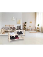 PÓŁKI REGAŁ NA BUTY 3 POZIOMY DREWNIANY ALPINA PÓŁKI REGAŁ NA BUTY 3 POZIOMY DREWNIANY ALPINA