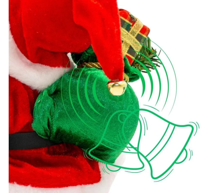 MIKOŁAJ ŚWIĄTECZNY DEKORACYJNY STOJĄCY DELUXE 30CM RED dětské MIKOŁAJ ŚWIĄTECZNY DEKORACYJNY STOJĄCY DELUXE 30CM RED dětské