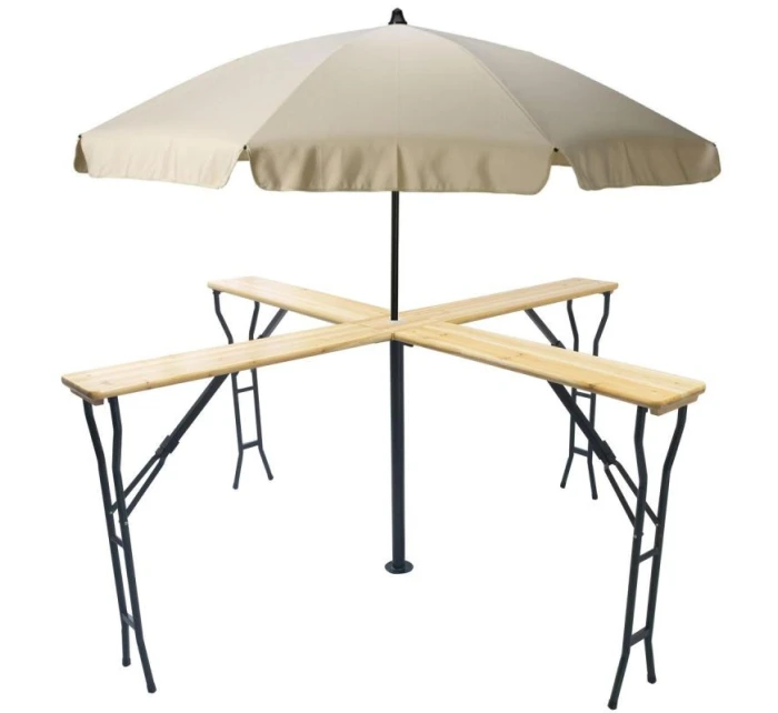 DŘEVĚNÝ BAROVÝ PIKNIKOVÝ STŮL KŘÍŽOVÝ SKLÁDACÍ DŘEVĚNÝ BAROVÝ PIKNIKOVÝ STŮL KŘÍŽOVÝ SKLÁDACÍ