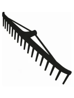 GRABIE OGRODOWE DO SIANA PRO CZARNE RETRO