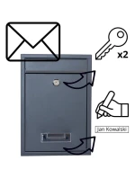 SKRZYNKA NA LISTY 21.5X9X31CM 1067537 SASKA GARDEN SKRZYNKA NA LISTY 21.5X9X31CM 1067537 SASKA GARDEN