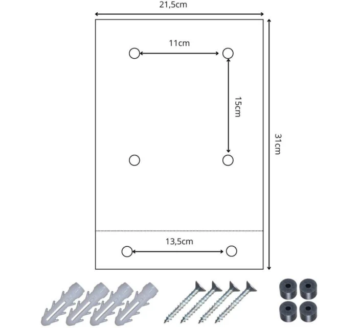 SKRZYNKA NA LISTY 21.5X9X31CM 1067537 SASKA GARDEN SKRZYNKA NA LISTY 21.5X9X31CM 1067537 SASKA GARDEN