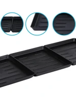 OCIEKACZ NA BUTY PODSTAWKA NA KWIATY MISKĘ DLA ZWIERZĄT CZARNY 3 SZT OCIEKACZ NA BUTY PODSTAWKA NA KWIATY MISKĘ DLA ZWIERZĄT CZARNY 3 SZT