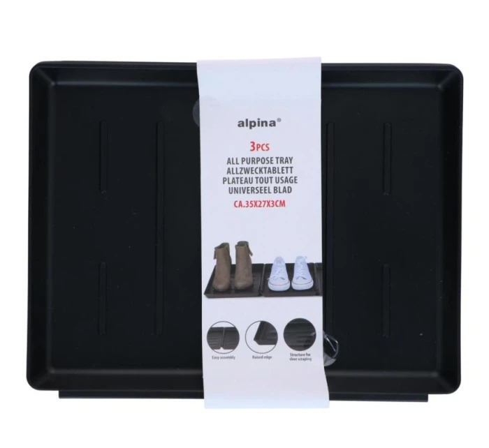 OCIEKACZ NA BUTY PODSTAWKA NA KWIATY MISKĘ DLA ZWIERZĄT CZARNY 3 SZT OCIEKACZ NA BUTY PODSTAWKA NA KWIATY MISKĘ DLA ZWIERZĄT CZARNY 3 SZT