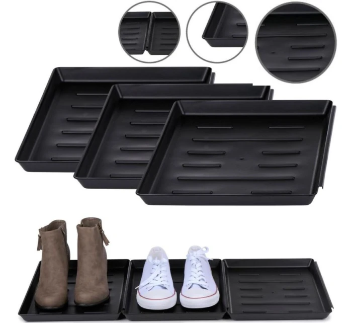 OCIEKACZ NA BUTY PODSTAWKA NA KWIATY MISKĘ DLA ZWIERZĄT CZARNY 3 SZT OCIEKACZ NA BUTY PODSTAWKA NA KWIATY MISKĘ DLA ZWIERZĄT CZARNY 3 SZT