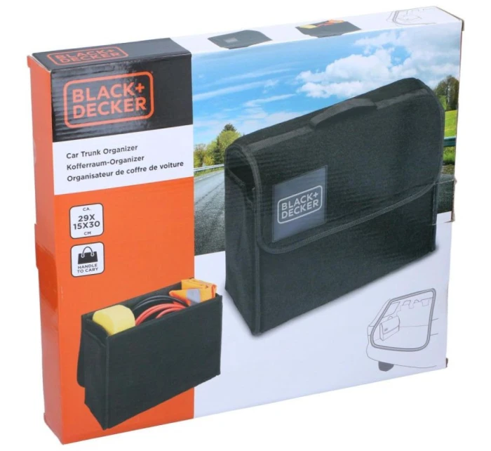 ORGANIZER SCHOWEK TORBA SAMOCHODOWA 29X15X30cm BLACK + DECKER ORGANIZER SCHOWEK TORBA SAMOCHODOWA 29X15X30cm BLACK + DECKER