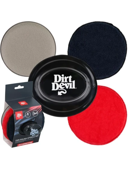 GĄBKA DO POLEROWANIA ZESTAW 3 SZT 12,5CM DIRT DEVIL GĄBKA DO POLEROWANIA ZESTAW 3 SZT 12,5CM DIRT DEVIL