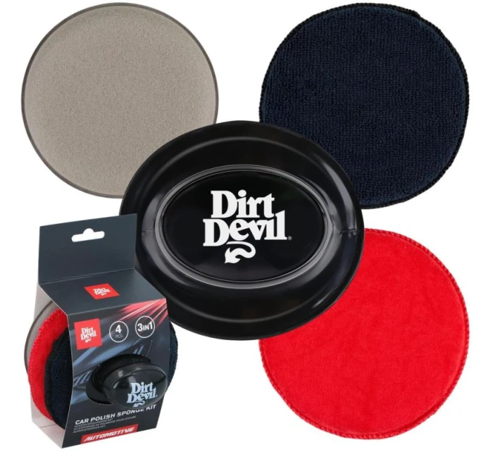 GĄBKA DO POLEROWANIA ZESTAW 3 SZT 12,5CM DIRT DEVIL GĄBKA DO POLEROWANIA ZESTAW 3 SZT 12,5CM DIRT DEVIL