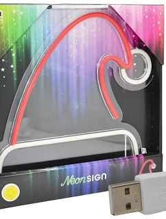 FIGURKA NEONOVÉ SVĚTLO SANTA KLOBOUK