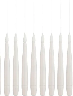 LAMPKI ŚWIECZKI WISZĄCE ŁAŃCUCH ŚWIETLNY 10 LED CIEPŁY BIAŁY LUCA