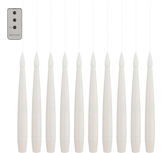 LAMPKI ŚWIECZKI WISZĄCE ŁAŃCUCH ŚWIETLNY 10 LED CIEPŁY BIAŁY LUCA LAMPKI ŚWIECZKI WISZĄCE ŁAŃCUCH ŚWIETLNY 10 LED CIEPŁY BIAŁY LUCA