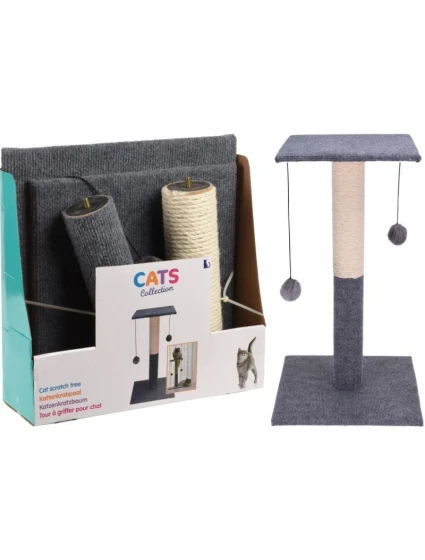 DRAPAK DRZEWKO DLA KOTA 59CM 2 PIŁECZKI DRAPAK DRZEWKO DLA KOTA 59CM 2 PIŁECZKI