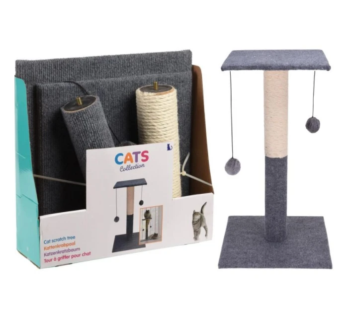 DRAPAK DRZEWKO DLA KOTA 59CM 2 PIŁECZKI DRAPAK DRZEWKO DLA KOTA 59CM 2 PIŁECZKI