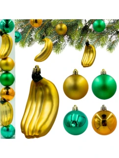 BOMBKA DEKORACYJNA PLASTIKOWA BEZPIECZNA 7SZT BANANY MICA