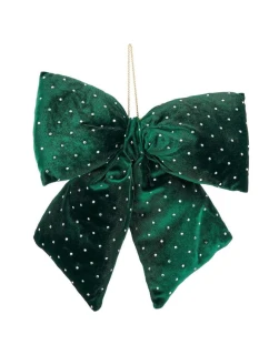 KOKARDA DEKORACYJNA ZIELONA 30x34CM MICA