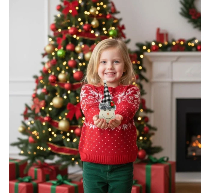 BAŁWANEK DEKORACYJNY 20CM Z CZAPKĄ W BIAŁO CZARNĄ KRATKĘ BAŁWANEK DEKORACYJNY 20CM Z CZAPKĄ W BIAŁO CZARNĄ KRATKĘ