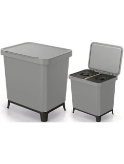SORTIBOX 2W1 SMOOTH GRAY odpadkový koš