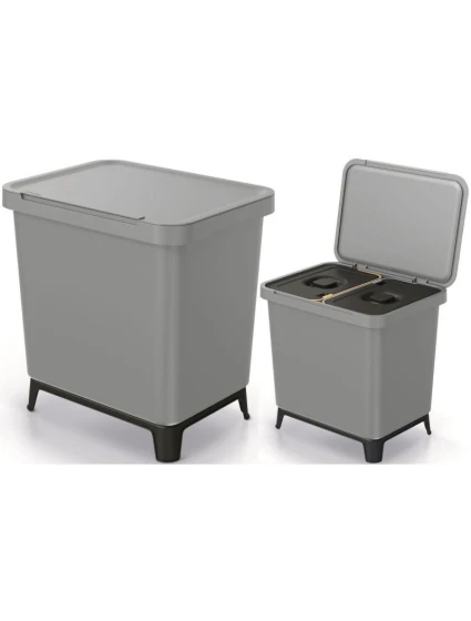 SORTIBOX 2W1 SMOOTH GRAY odpadkový koš SORTIBOX 2W1 SMOOTH GRAY odpadkový koš