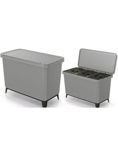 SORTIBOX 3W1 SMOOTH GRAY odpadkový koš