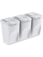 ŚMIETNIK KOSZE NA ŚMIECI 35 L SORTIBOX SET3 SZT. POPIELATY dětské ŚMIETNIK KOSZE NA ŚMIECI 35 L SORTIBOX SET3 SZT. POPIELATY dětské