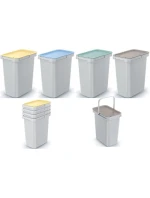 ŚMIETNIK KOSZE NA ŚMIECI SET 4x12 L SYSTEMA SORTIBOX POPIELATY ŚMIETNIK KOSZE NA ŚMIECI SET 4x12 L SYSTEMA SORTIBOX POPIELATY