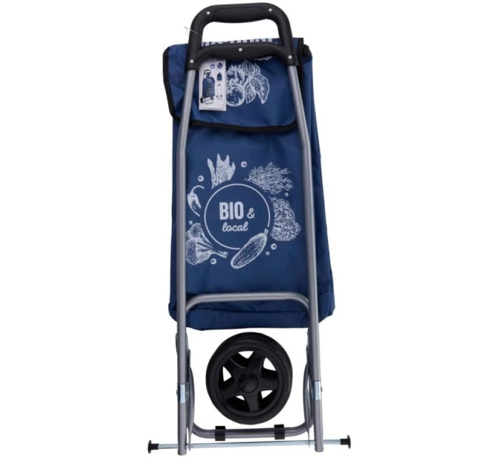 NÁKUPNÍ VOZÍK NA KOLEČKÁCH S RÁMEM 25L MODRÝ NÁKUPNÍ VOZÍK NA KOLEČKÁCH S RÁMEM 25L MODRÝ
