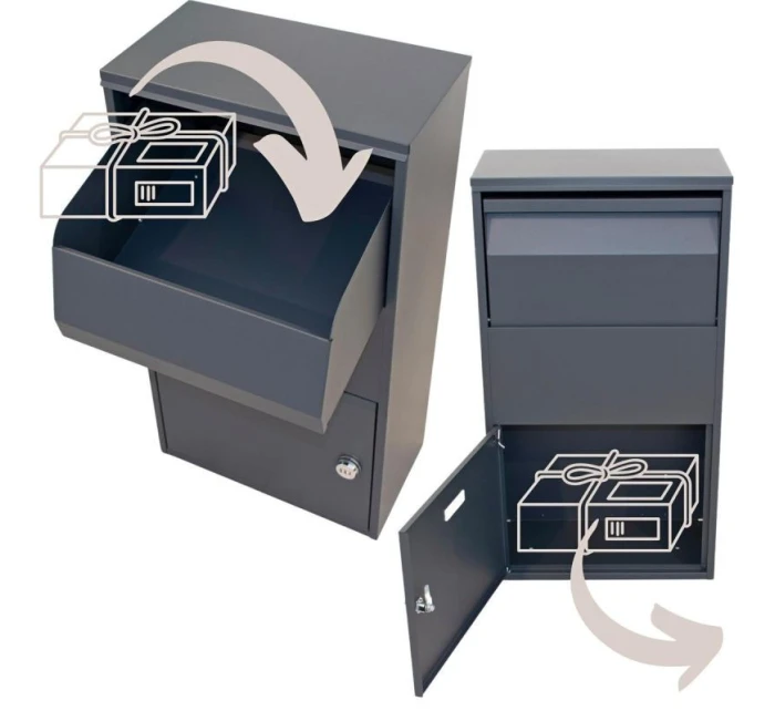 SKRZYNKA NA PRZESYŁKI KURIERSKIE STOJĄCA 23X41X75CM 1068732 SKRZYNKA NA PRZESYŁKI KURIERSKIE STOJĄCA 23X41X75CM 1068732