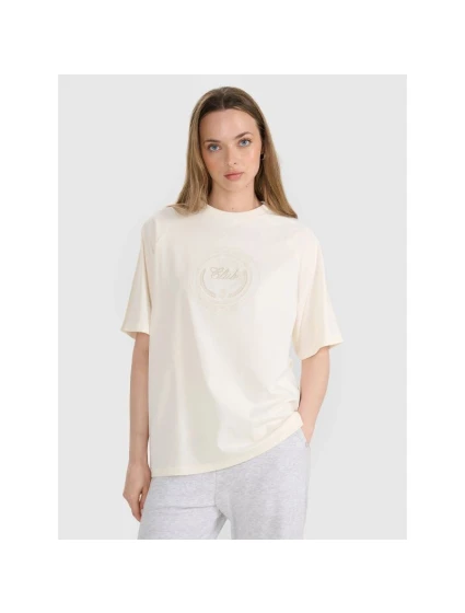 Dámské tričko oversize s potiskem 4F 4FRSS25TTSHF2791-11S Dámské tričko oversize s potiskem 4F 4FRSS25TTSHF2791-11S