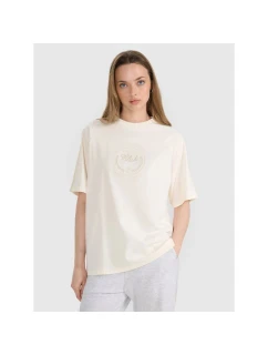 Dámské tričko oversize s potiskem 4F 4FRSS25TTSHF2791-11S