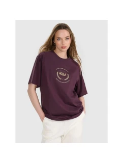 Dámské tričko oversize s potiskem 4F 4FRSS25TTSHF2791-50S